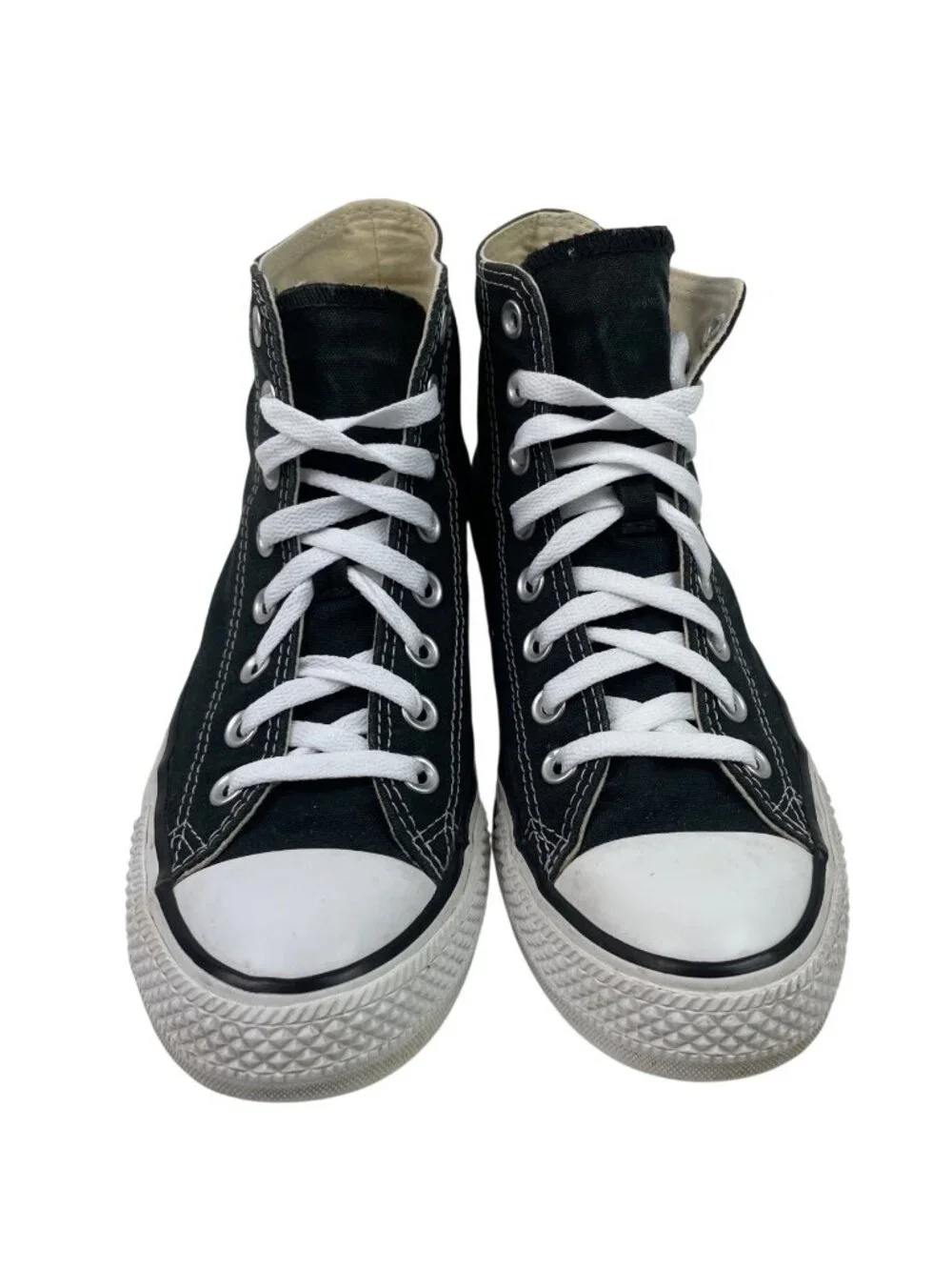 Converse Chuck Taylor All Star Hi Black White Sneakers Shoes Mens 7 Womens 9